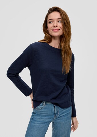 s.Oliver Sweatshirt in Blau: Vorderseite