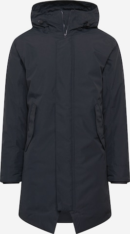 Coupe regular Manteau d’hiver 'Gunter' elvine en bleu : devant