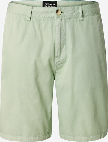 SCOTCH & SODA Regular Chino in Groen: voorkant