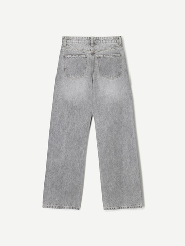 Wide Leg Jean Bershka en gris