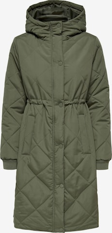 JDY Between-Seasons Coat 'Diana' in Green: front