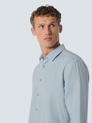 No Excess Regular fit Button Up Shirt in Blue