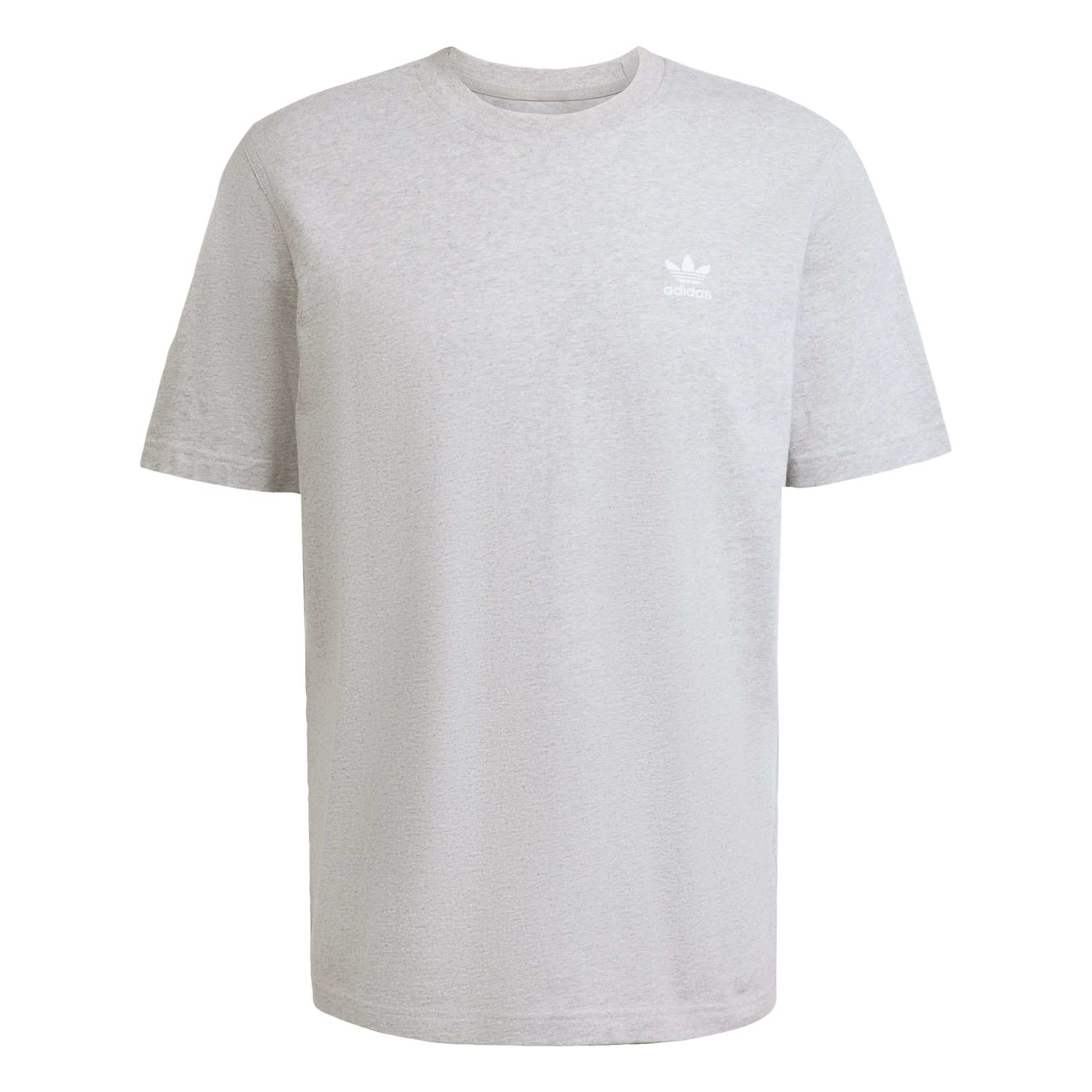 ADIDAS ORIGINALS T-shirt 'Trefoil Essentials' i grå: framsida