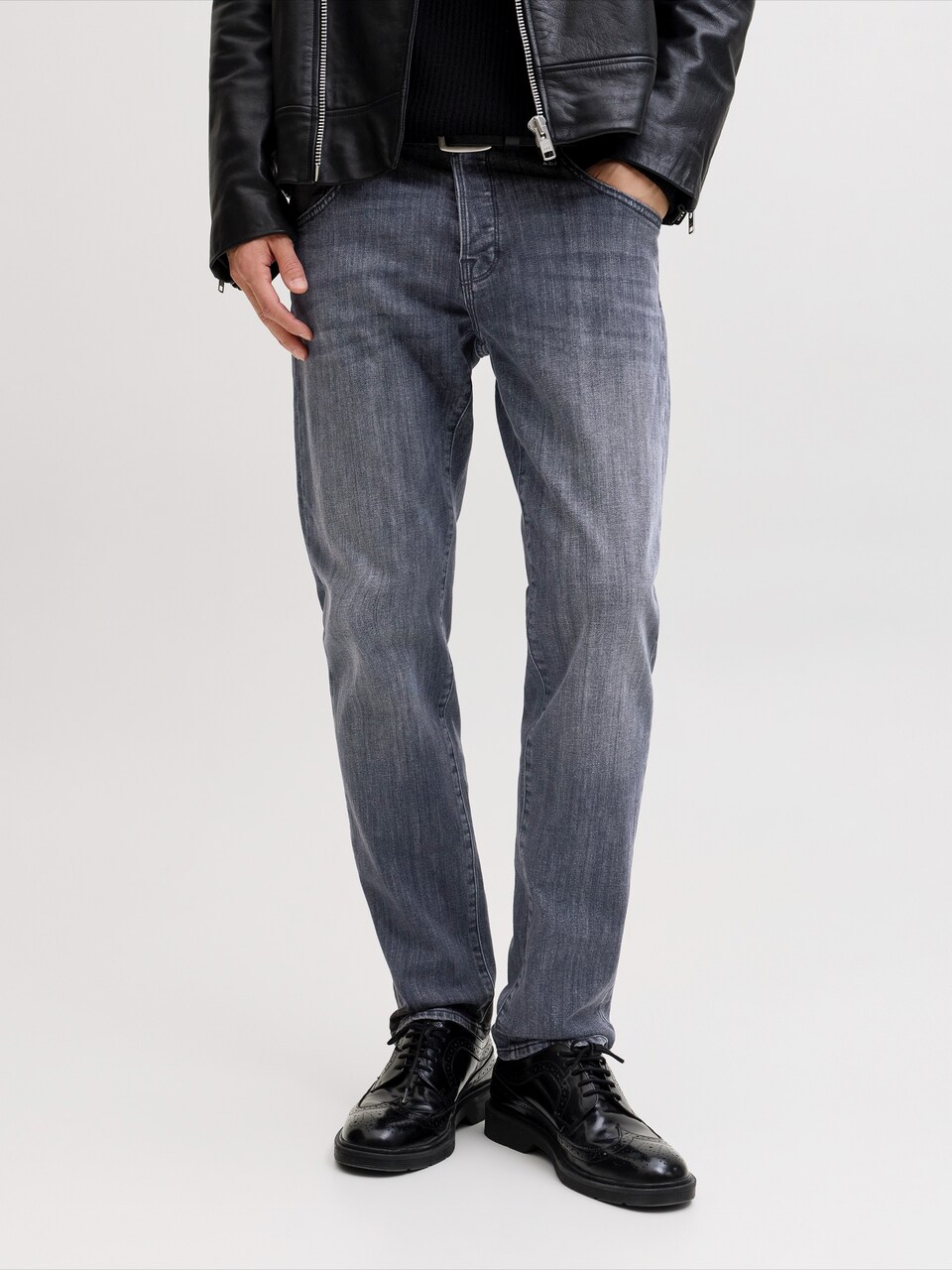 Largi Jeans 'JJIMIKE JJFOX' de la JACK & JONES pe albastru: față