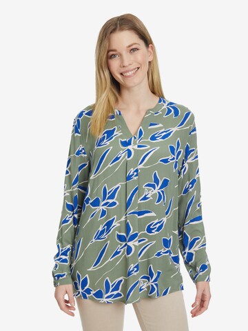 Cartoon Blouse in Groen: voorkant