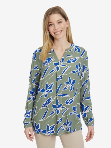 Cartoon Blouse in Groen: voorkant