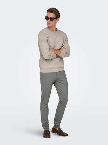 Only & Sons - Jersey 'ONSBerry' en gris