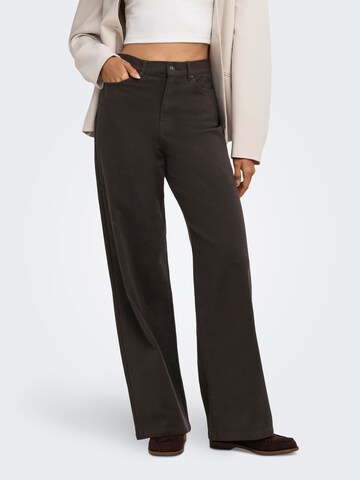 ONLY Wide Leg Jeans 'ONLMadison' in Braun