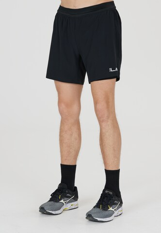 ELITE LAB Regular Workout Pants in Black: front