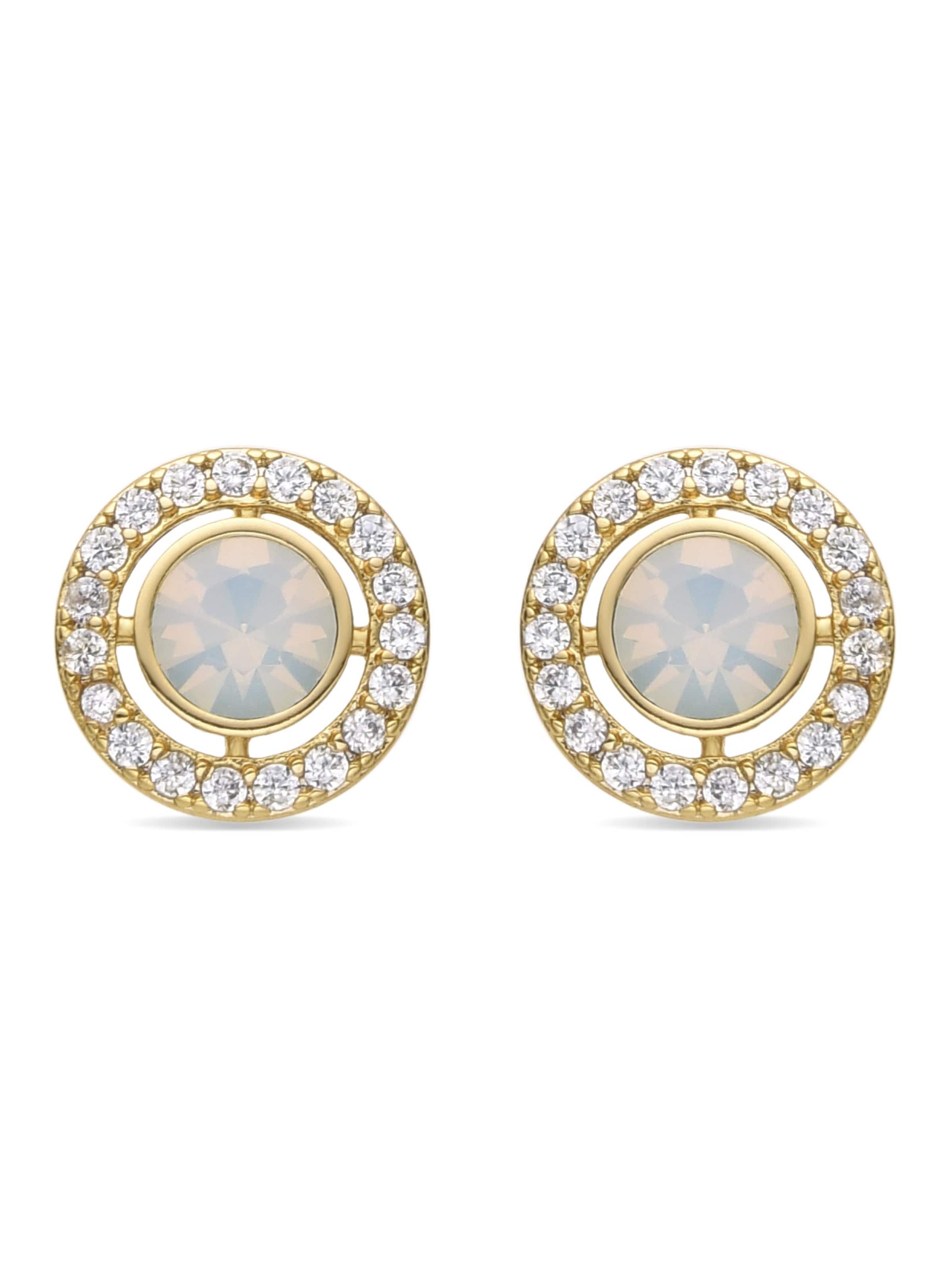 Luxenter Earrings 'Riashe' in Gold: front