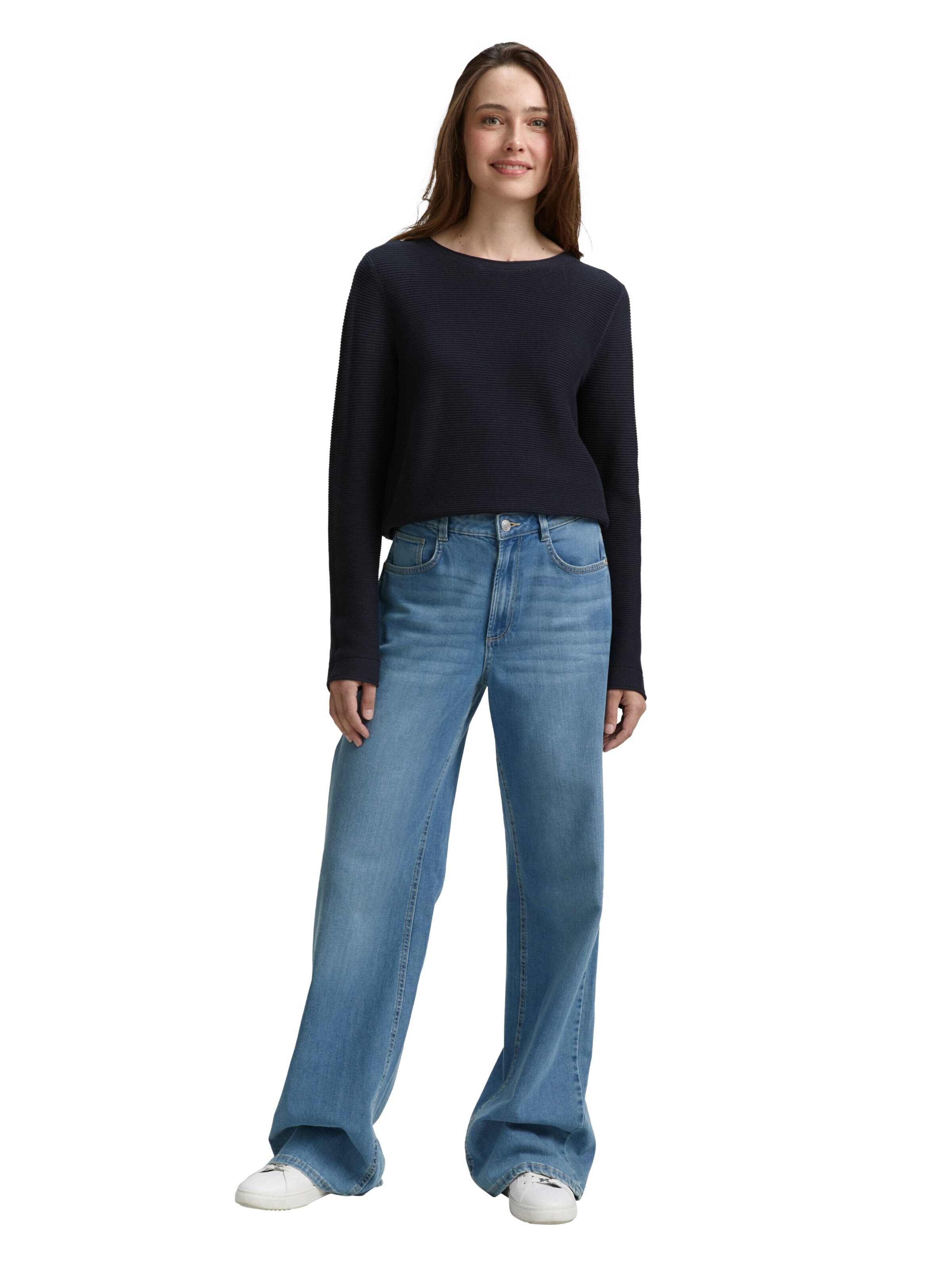 TOM TAILOR Sweater in Black