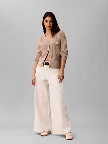 Calvin Klein Jeans Bő szár Nadrág - fehér