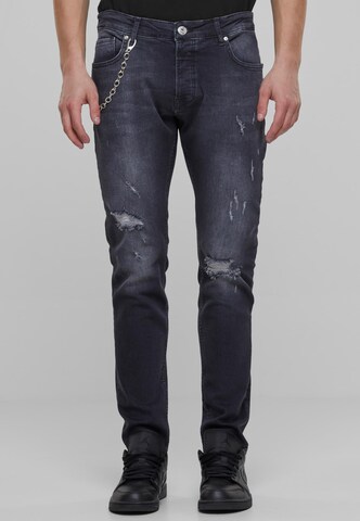 2Y Premium Regular Jeans in Grey: front