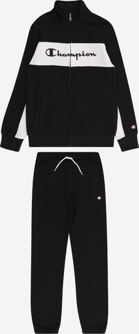 Champion Authentic Athletic Apparel Sweat suit in Black: front