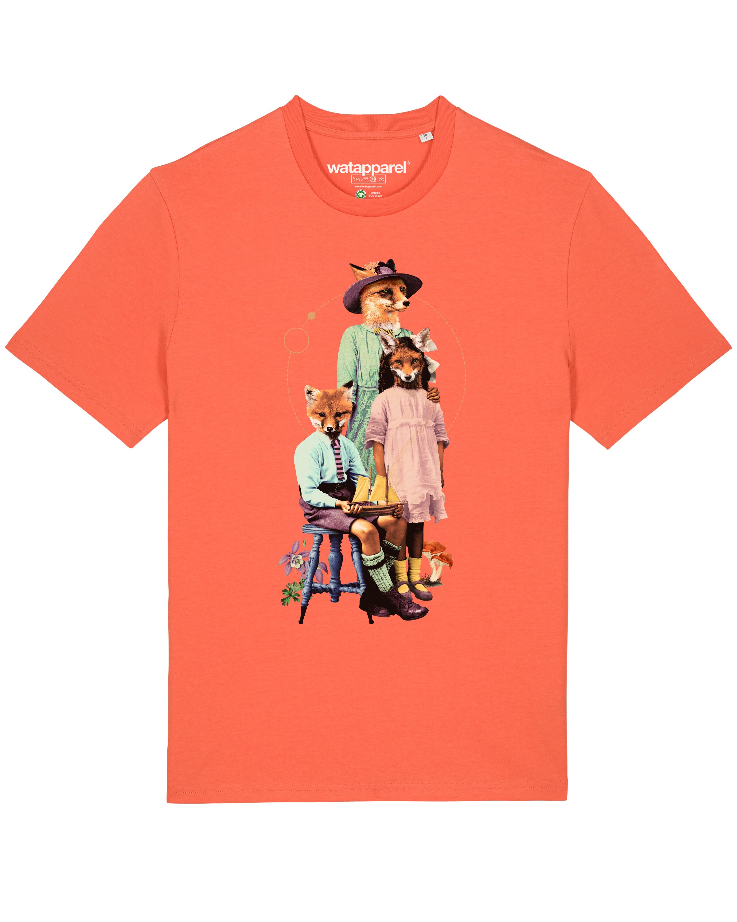 Watapparel Shirt 'Fancy Fox' in Orange: Vorderseite