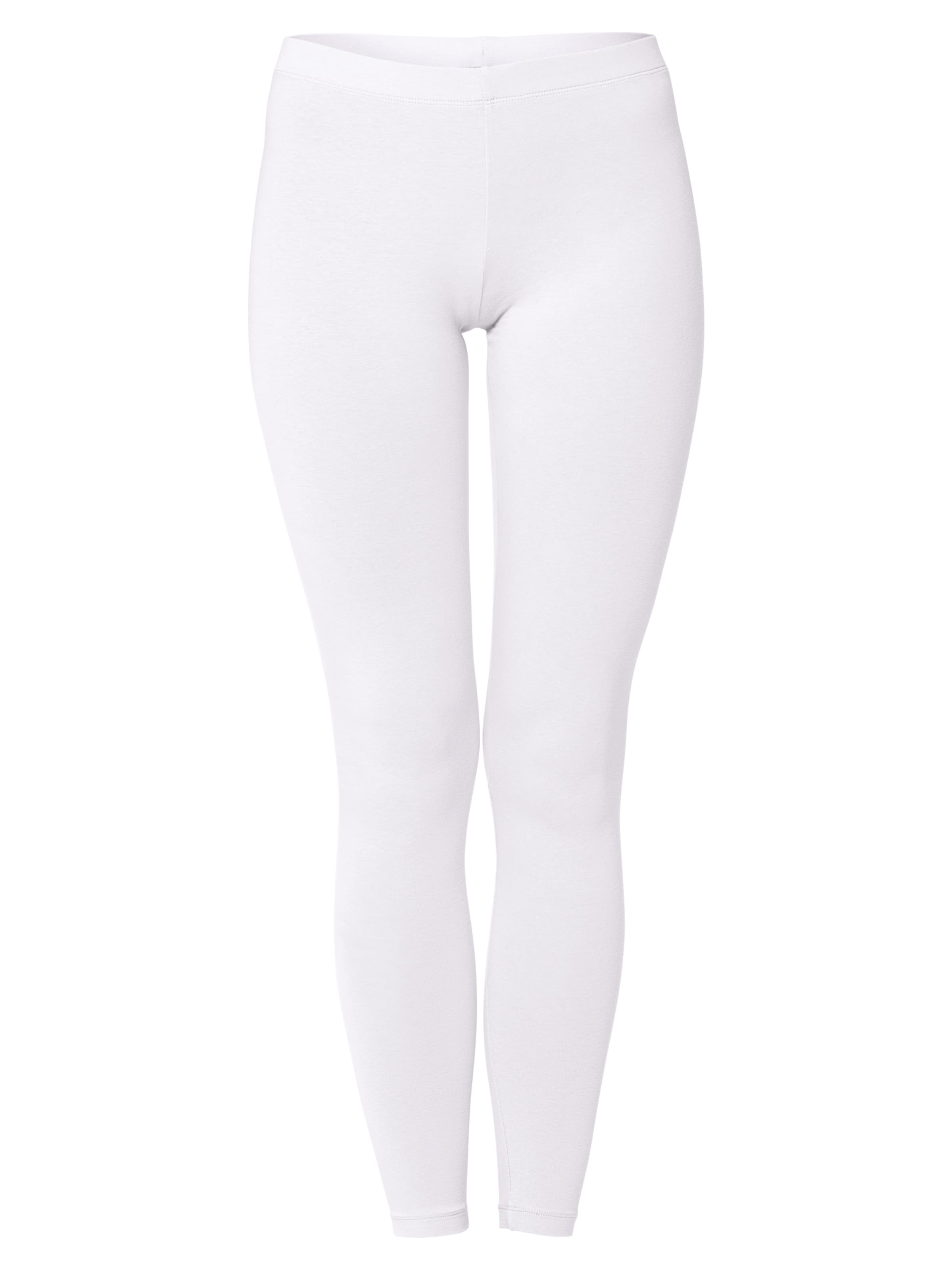 celodoro Slim fit Leggings 'Stretchy' in White: front