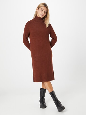 Maison 123 Knitted dress 'HOLLY' in Brown: front