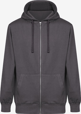 GREENBOMB Sweatvest 'Revel' in Grijs: voorkant