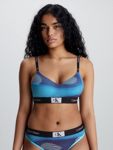 Calvin Klein Underwear Bralette Bra in Blue: front