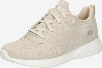 Baskets basses 'Bobs Squad' SKECHERS en beige : devant