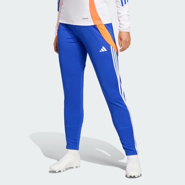 ADIDAS PERFORMANCE Slimfit Sporthose 'Tiro 24' in Blau: predná strana