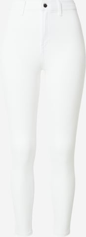 TOPSHOP Skinny Farkut 'JONI' värissä valkoinen: etupuoli