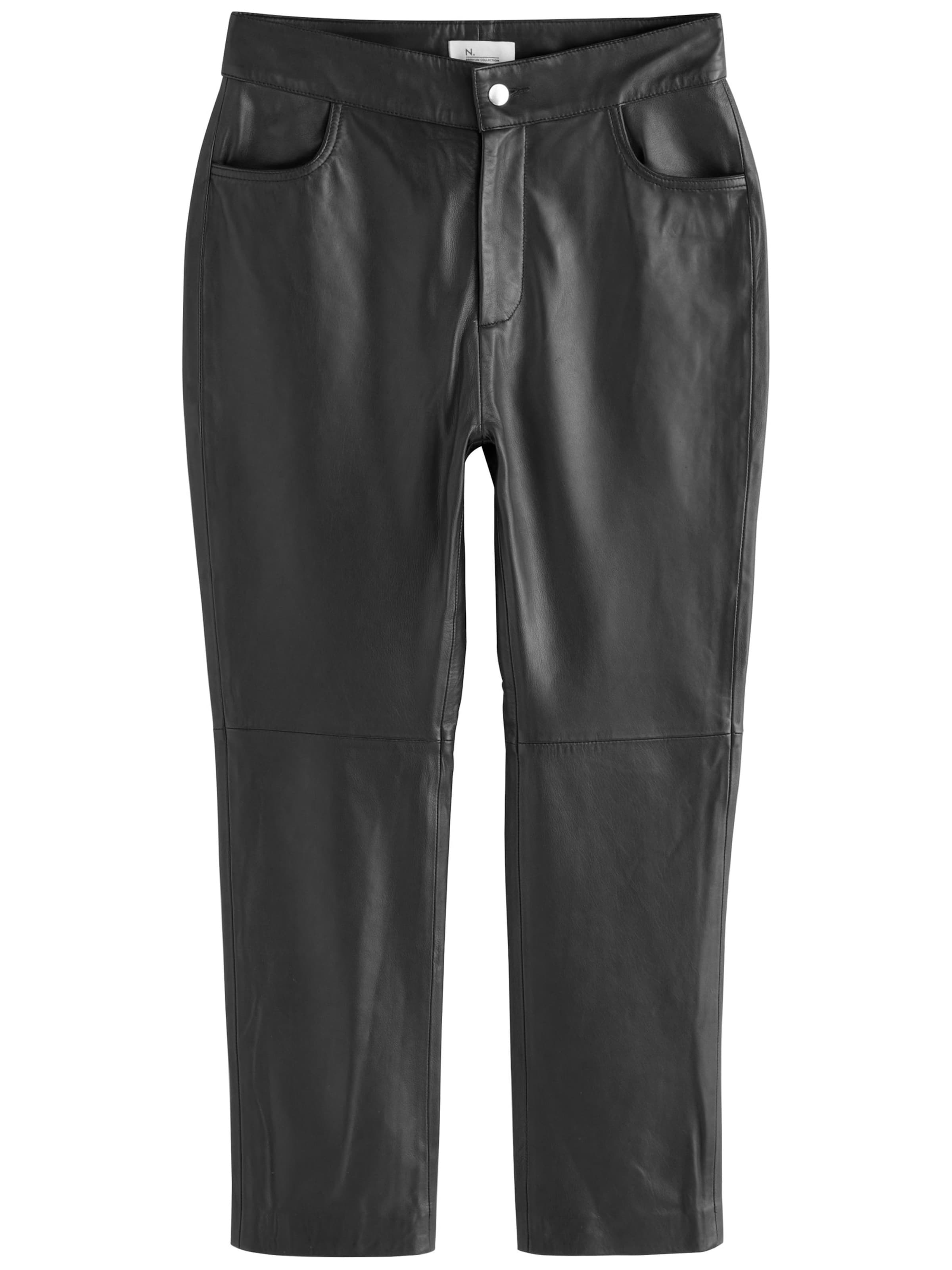Next Regular Trousers in Black: front