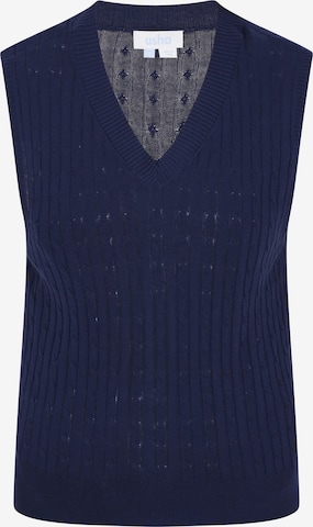 mėlyna usha BLUE LABEL Megzta liemenė: priekis