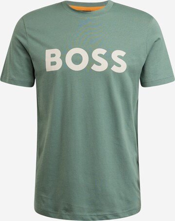 Maglietta 'Thinking 1' di BOSS in verde: frontale