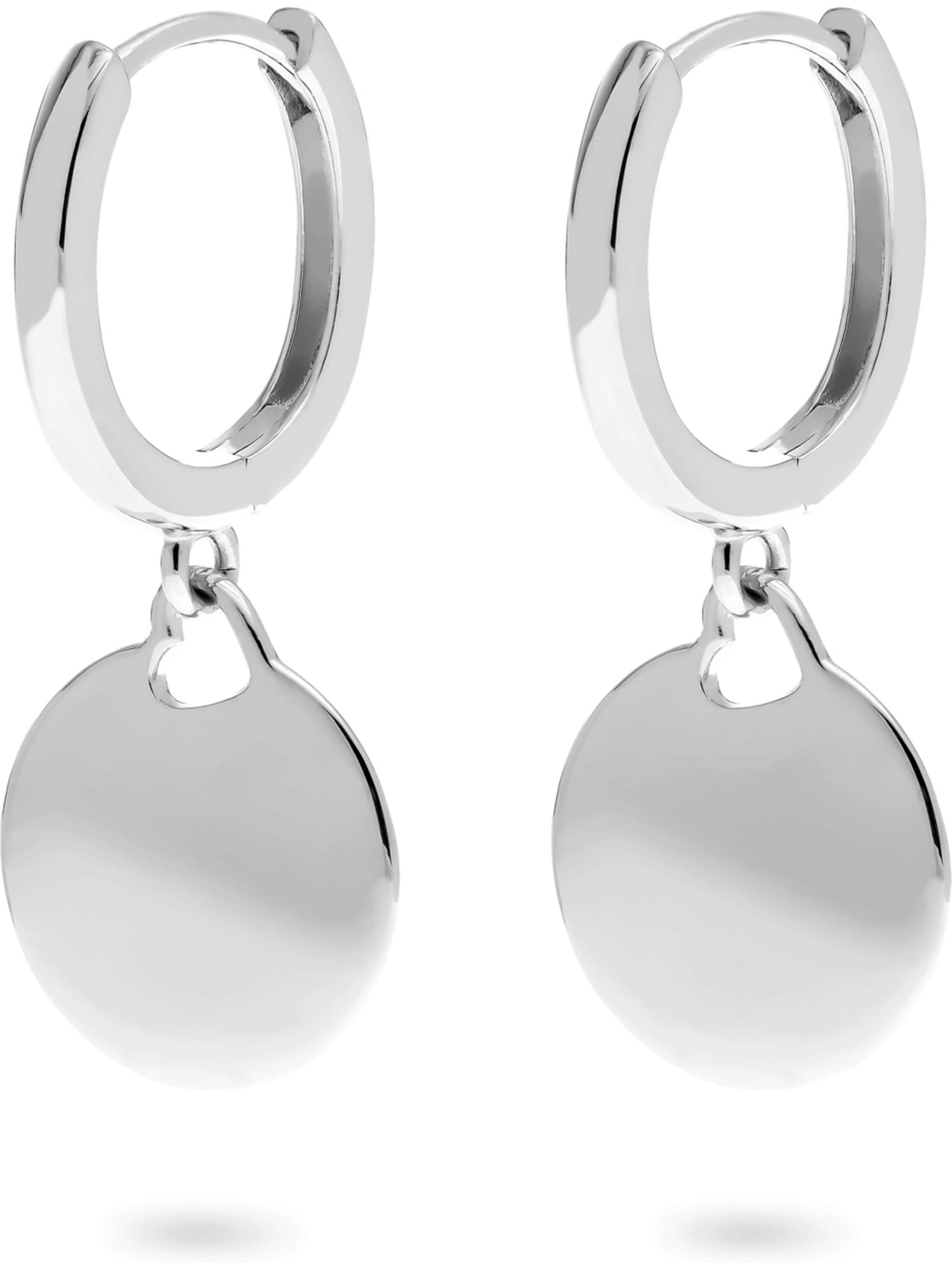 FAVS Earrings in Silver: front