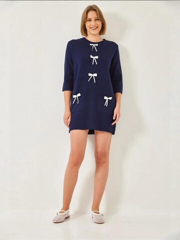 Bianco Lucci Knitted dress in Blue