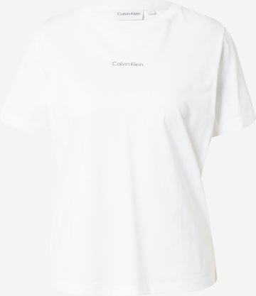 Tricou de la Calvin Klein pe alb: față