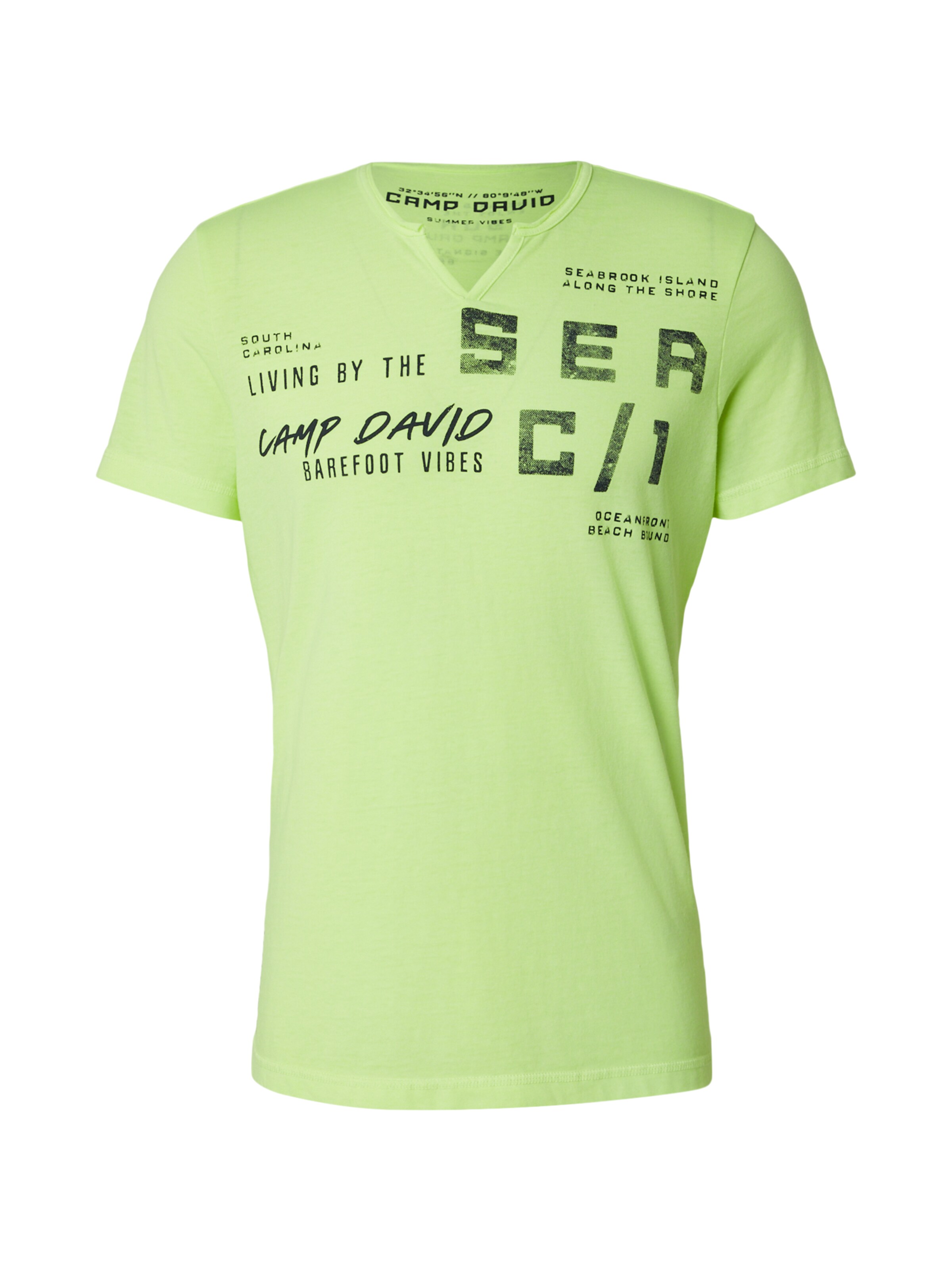 CAMP DAVID Shirt in Green: front