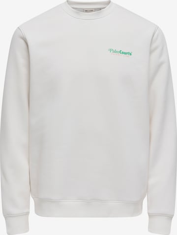 Only & Sons - Sudadera 'ONSTEN' en blanco: frente