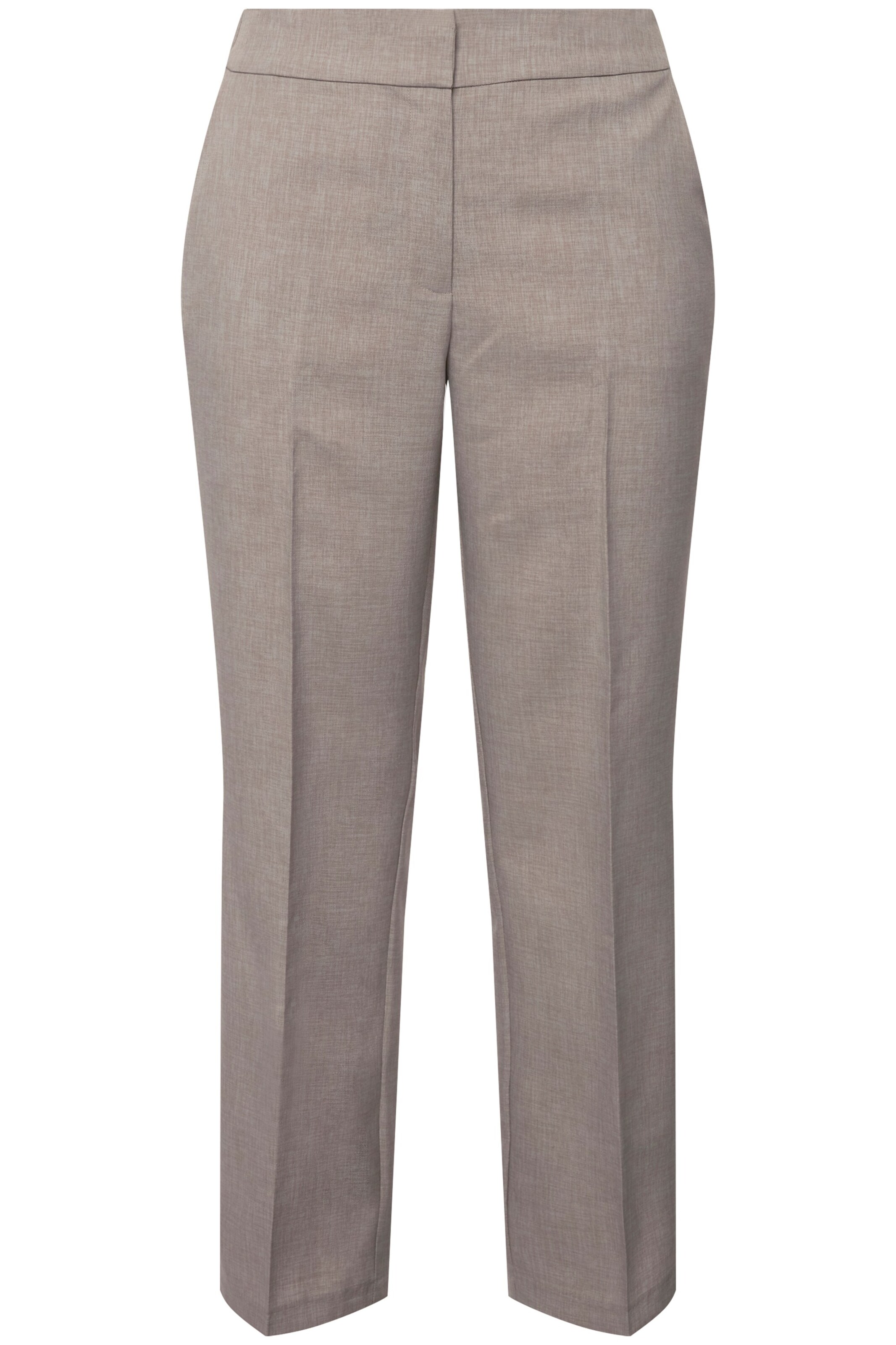 Ulla Popken Regular Hose in Grau: Vorderseite