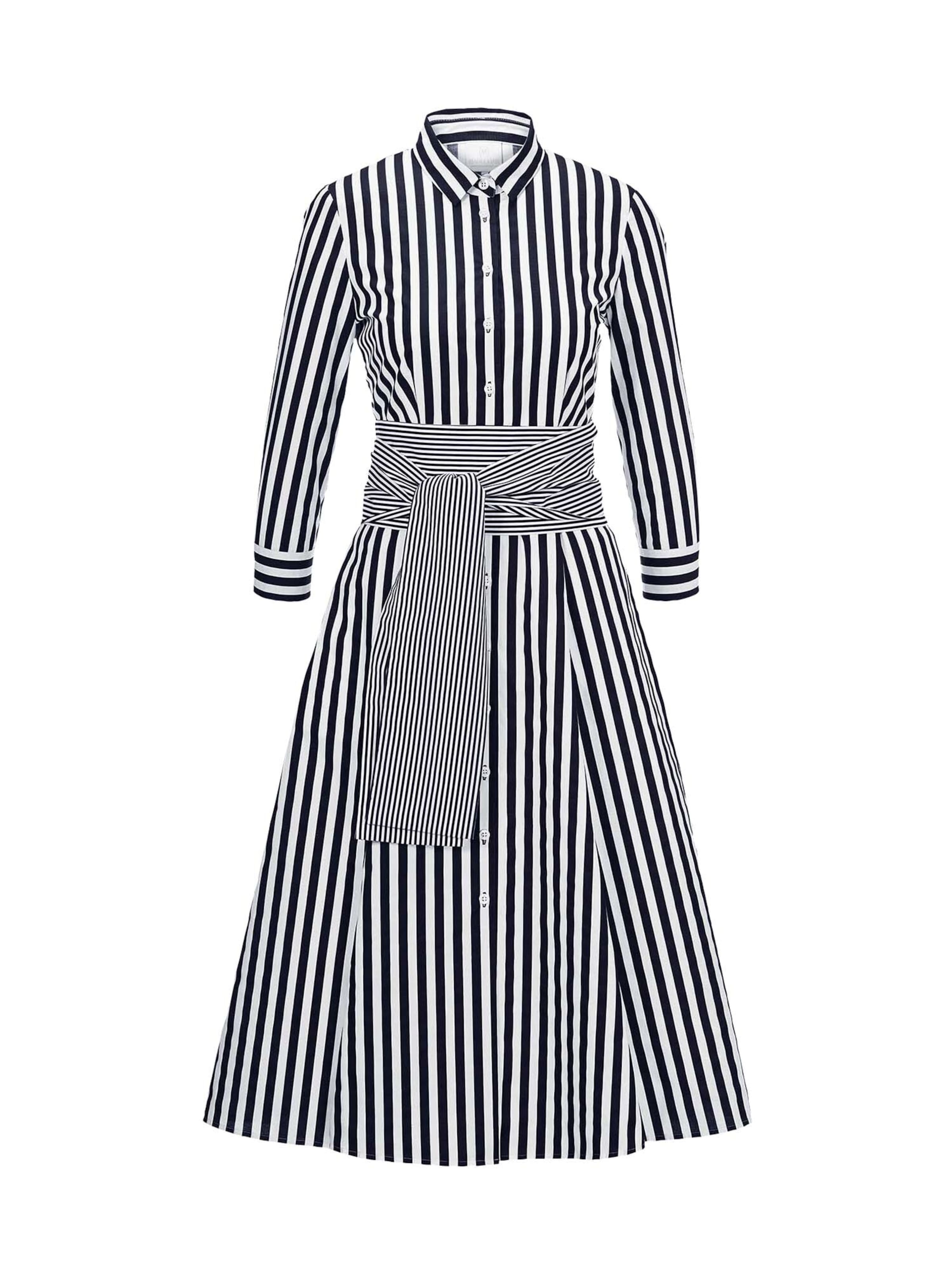 MADELEINE Blusenkleid in Blau: Vorderseite