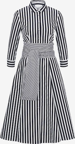 Robe-chemise MADELEINE en bleu : devant