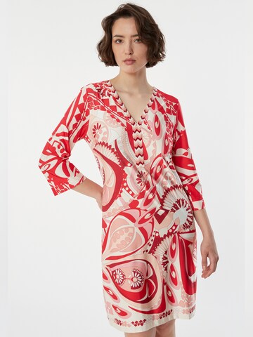 Ana Alcazar Jurk 'Zinea' in Rood: voorkant