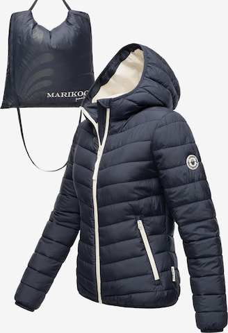 MARIKOO Демисезонная куртка 'Pack Mich Ein' в Синий: спереди