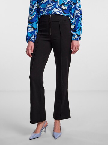 Y.A.S Flared Pants 'Vicky' in Black: front