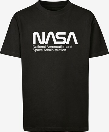 F4NT4STIC T-Shirt 'NASA Aeronautics And Space' in Schwarz: predná strana