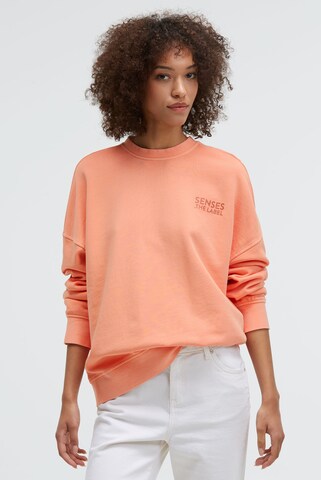 SENSES.THE LABEL Sweatshirt in Orange: front