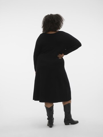 Vero Moda Curve Gebreide jurk 'NANCY' in Zwart