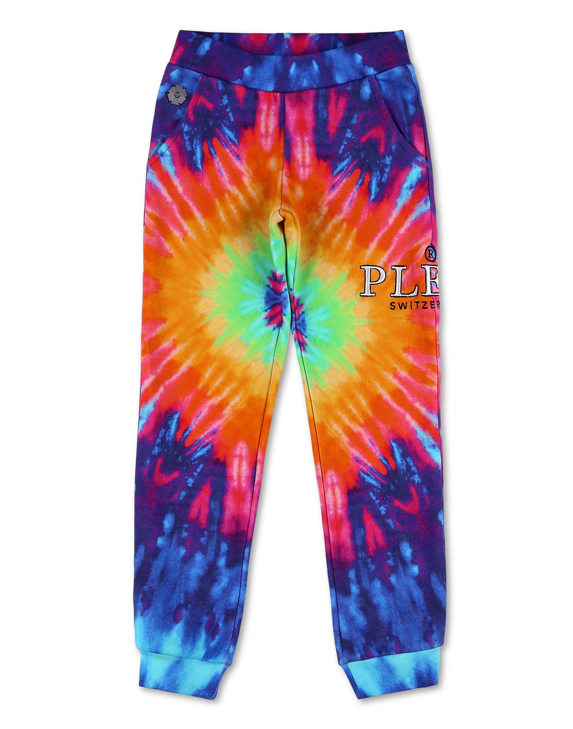 Philipp Plein - Tapered Calças em azul: frente