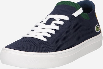 Baskets basses LACOSTE en bleu : devant