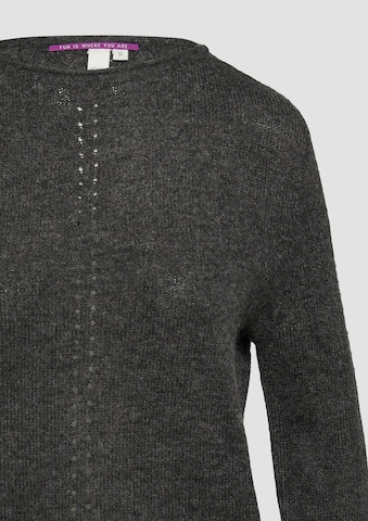 QS Pullover in Schwarz