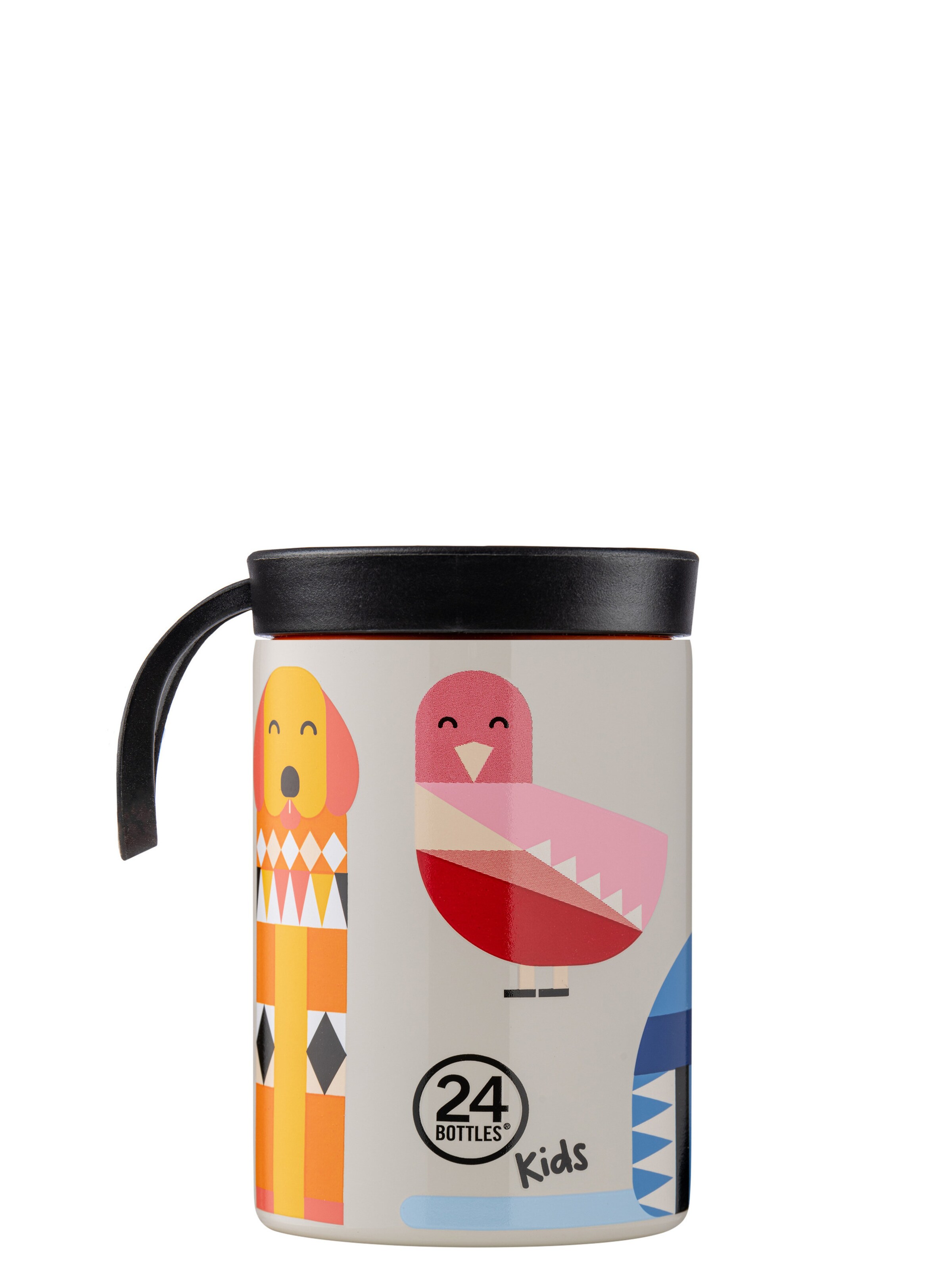 24Bottles Drinking Bottle in White: front