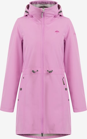 Manteau fonctionnel Schmuddelwedda en rose : devant