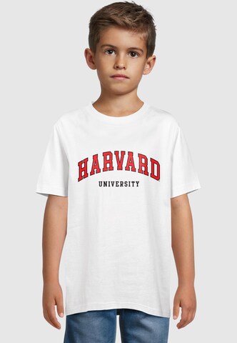 Merchcode Shirt 'Harvard University - Script' in White: front