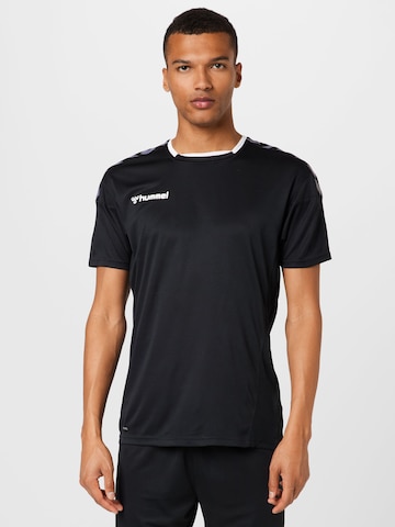 Hummel - Camisa funcionais em preto: frente